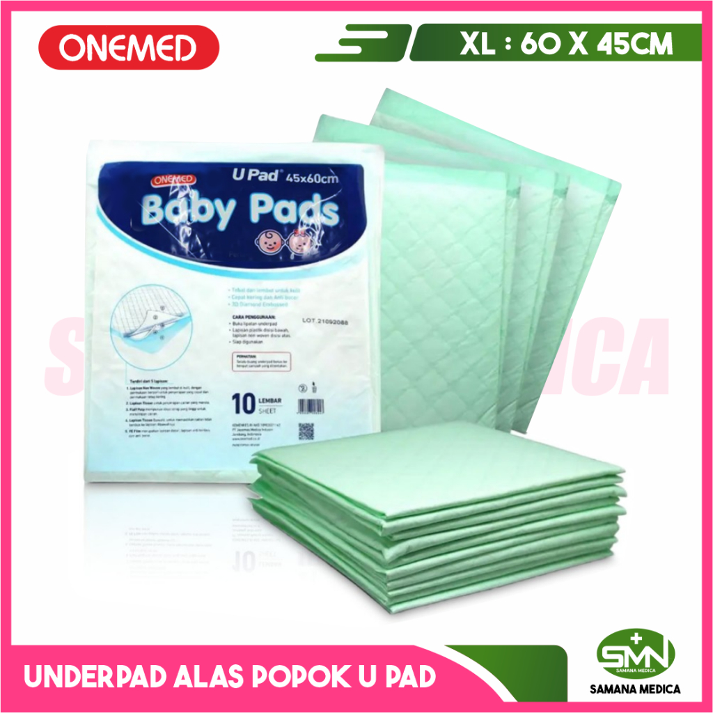 Jual Upad Underpad Bayi 45x60 1 Bag isi 10 Perlak Alas Popok dengan Gel ...