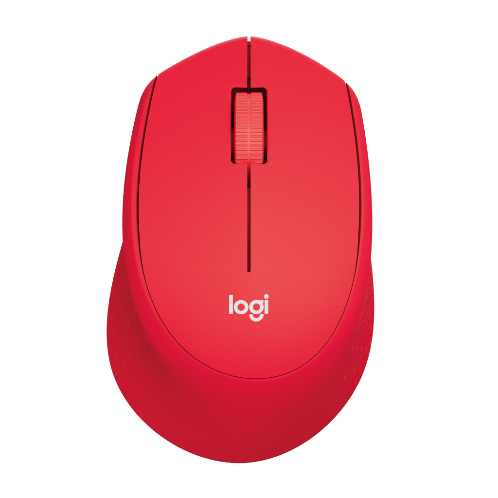Logitech M331 Mouse Wireless Silent Click - Red (3)