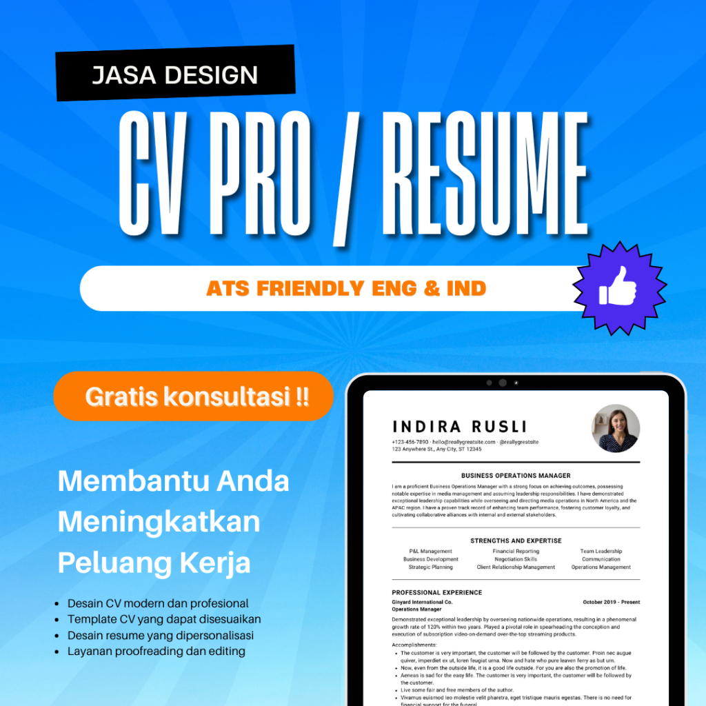 Cara Membuat CV ATS Friendly yang Menarik