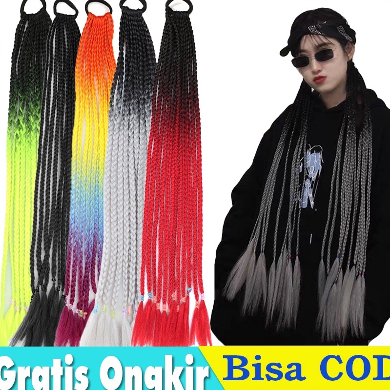 Jual KODE T99A Rambut Extension Kepang Rambut Sintetis Model Kepang ...