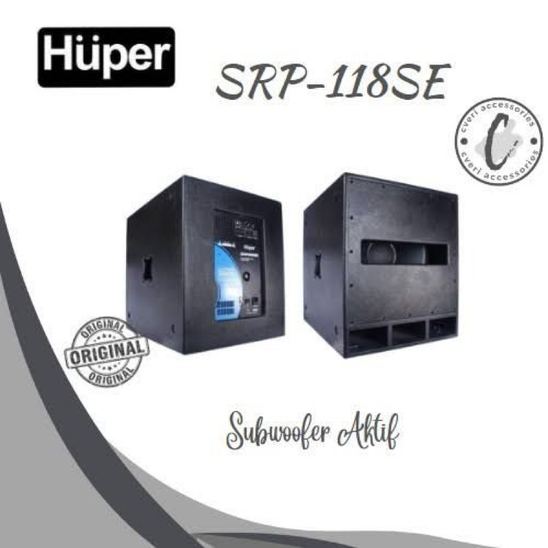 Jual Subwoofer Aktif Double power Huper 18 inch SRP118Se Original resmi ...