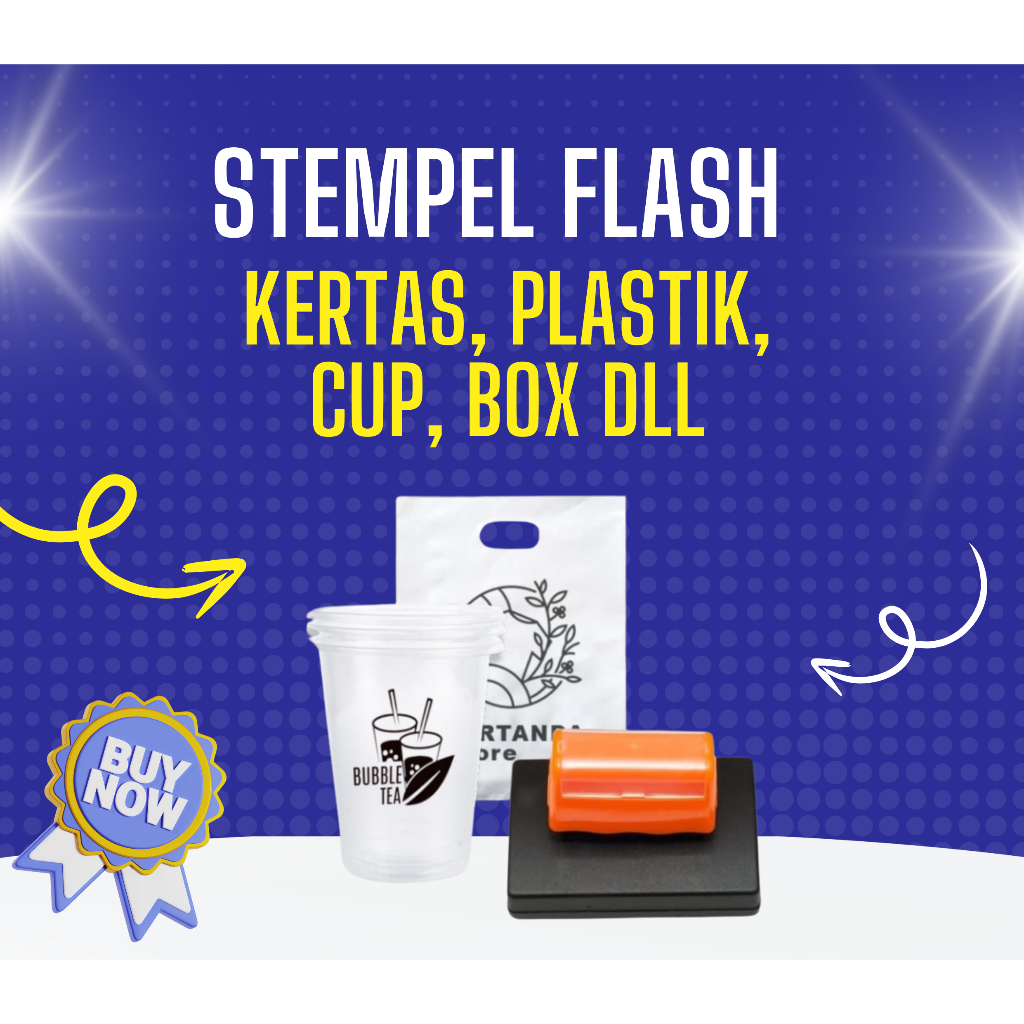 Jual Stempel Flash Kertas, Plastik, Cup, kaca & souvenir lainnya ...