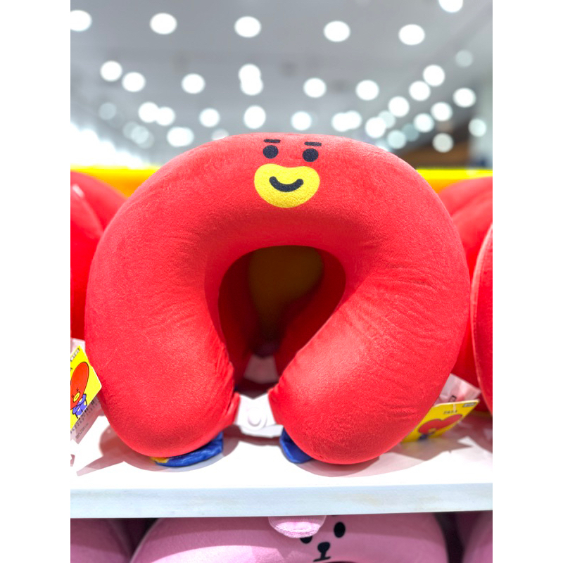 MINISO X BT21 UPILLOW BTS ARMY BANTAL LEHER U-PILLOW RJ MANG COOKY TATA  KOYA CHIMMY NECK PILLOW USHAPED MEMORY FOAM