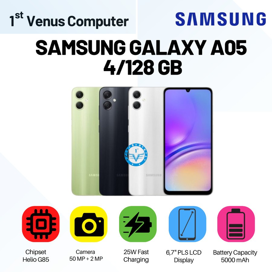 Jual SAMSUNG GALAXY A05 RAM 4/128GB GARANSI RESMI | Shopee Indonesia