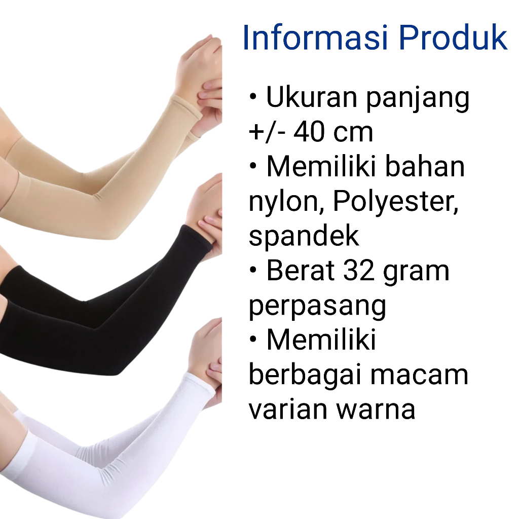 Jual manset lengan polos / manset pria wanita / manset warna | Shopee ...
