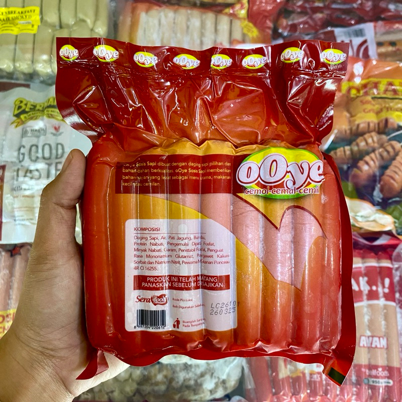 Jual Ooye Sosis Sapi 375gr Isi 15pcs | Shopee Indonesia
