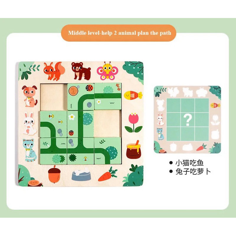 Jual Way Finding Puzzle - Mainan Edukasi Kayu Mencari Jalan Educational ...