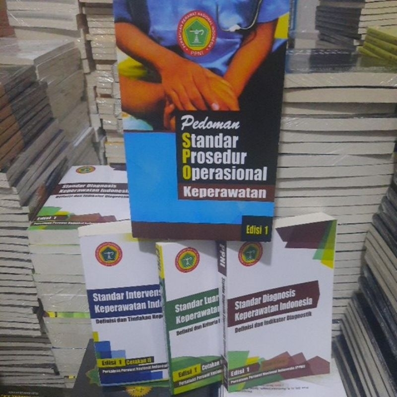 Jual Paket 4 Buku Pedoman Standar Prosedur Operasional Keperawatan ...