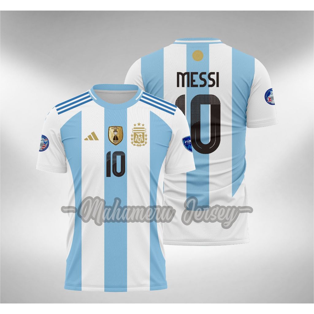 Maillot Argentine Adidas – Messi Copa America 2024 – Homme XL (bleu)