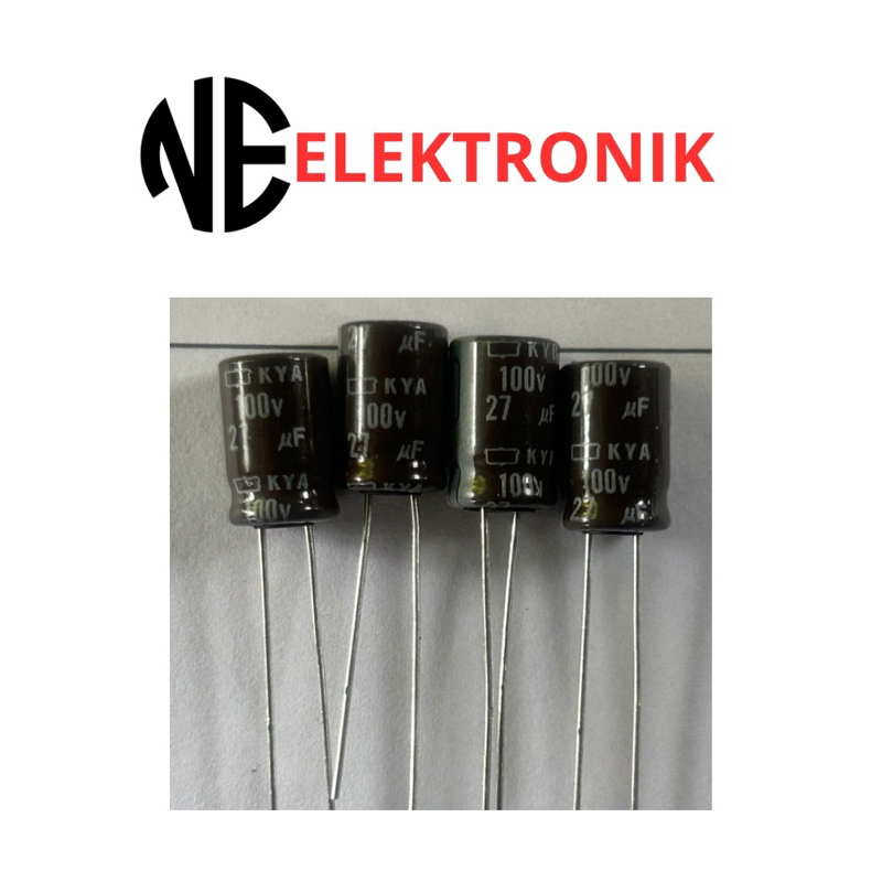 Elko Bipolar Axial 27,0uF 27uF 100V 10% 13x27mm 85°C NEW [2 - Foto 5