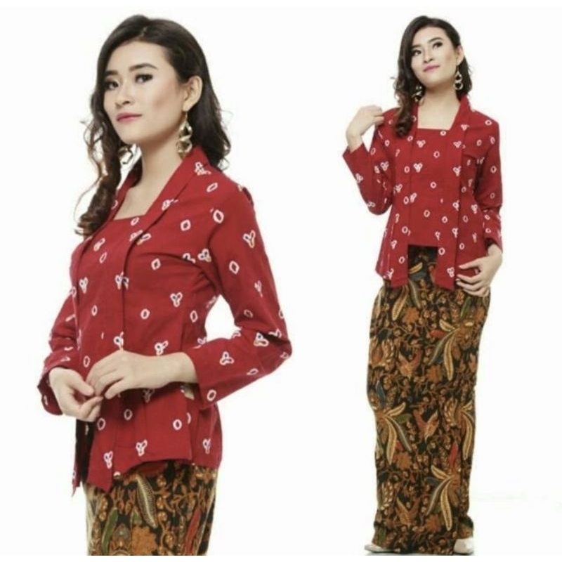 Jual Adhya Gallery - Kebaya Kutu Baru Jumputan Modern Katun Premium ...