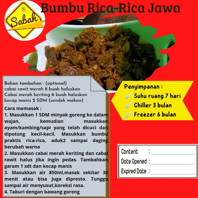 Jual Bumbu Rica Rica Jawa | Shopee Indonesia