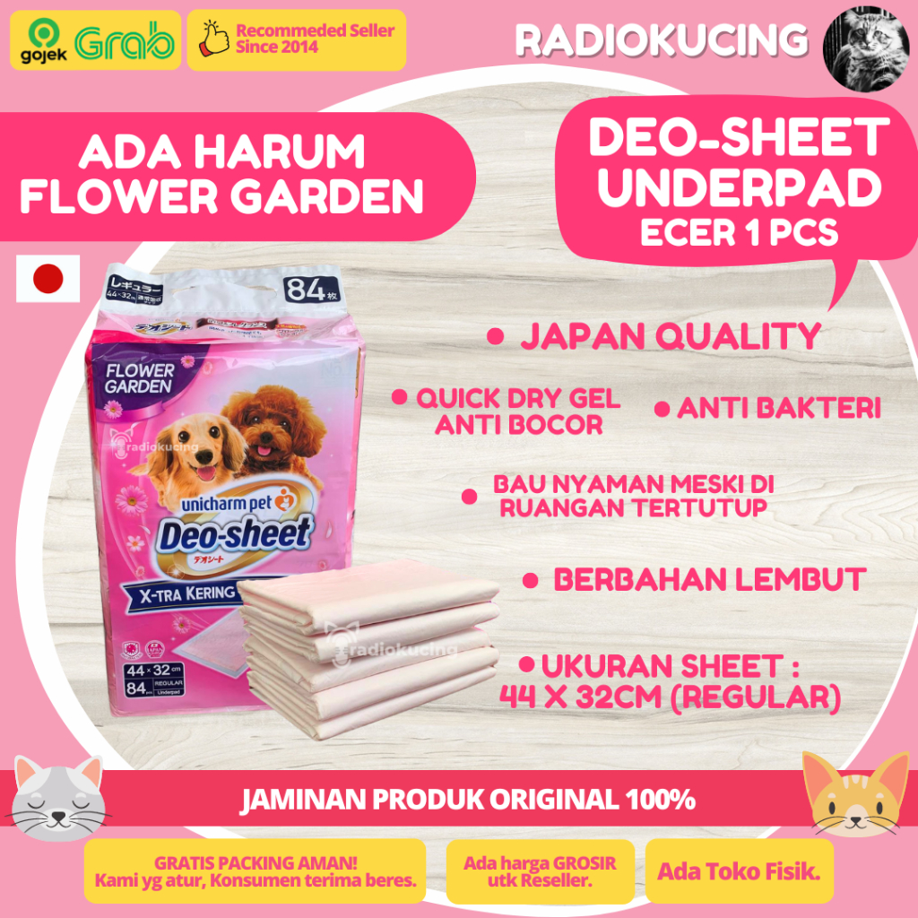 Jual Deo-Sheet Regular Size Ecer Satuan Underpad Alas Anti Bakteri ...