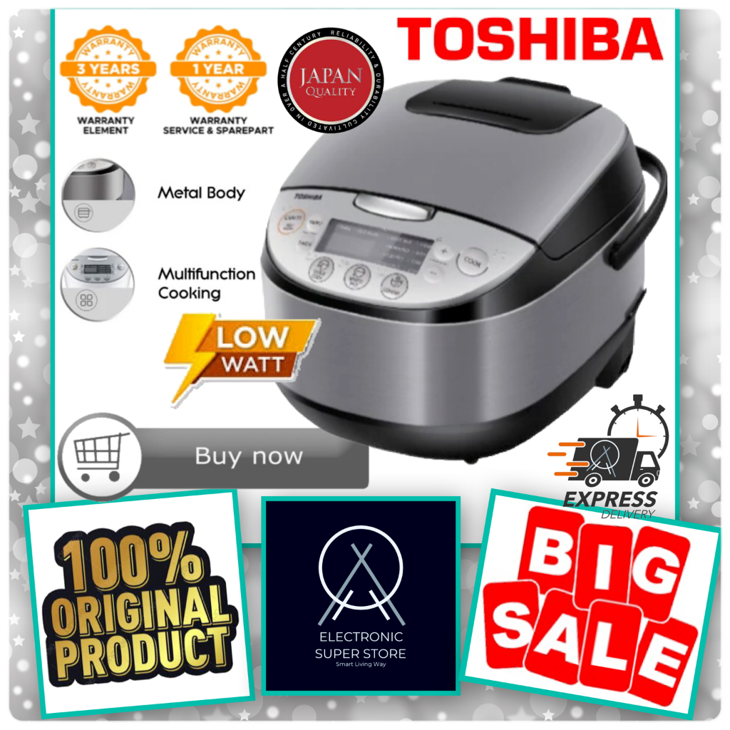 Jual TOSHIBA RICE COOKER RC-10DR1TID(S) RC10DR1 RC10 DIGITAL RICE ...