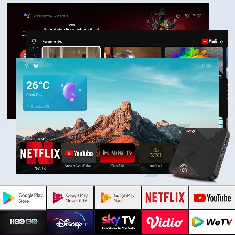 Jual Android Tv Box Mini Q3 Ram 8gb Rom 16gb Android 9 Wifi 2.4G 4K ...