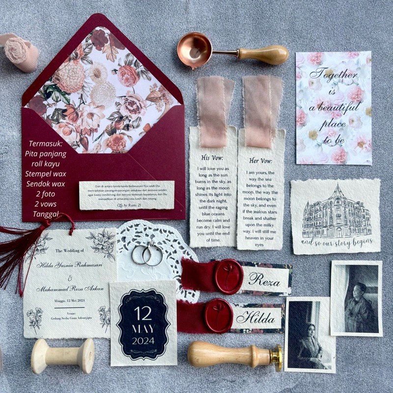 Jual NAVE ID Keepsake Paket Lengkap Wedding Keepsake Kad Kahwin Custom ...