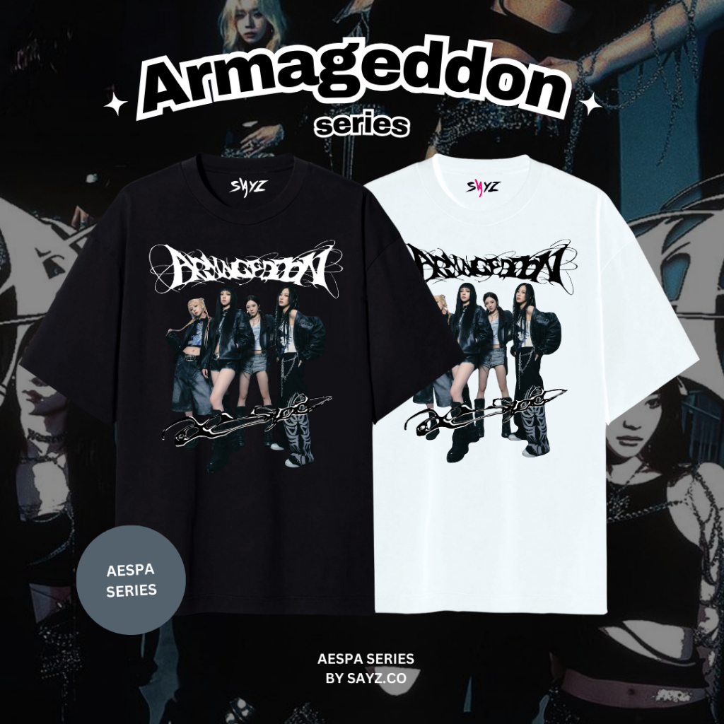 Jual [ READY ] Kaos Aespa Armageddon series - Aespa full album ...