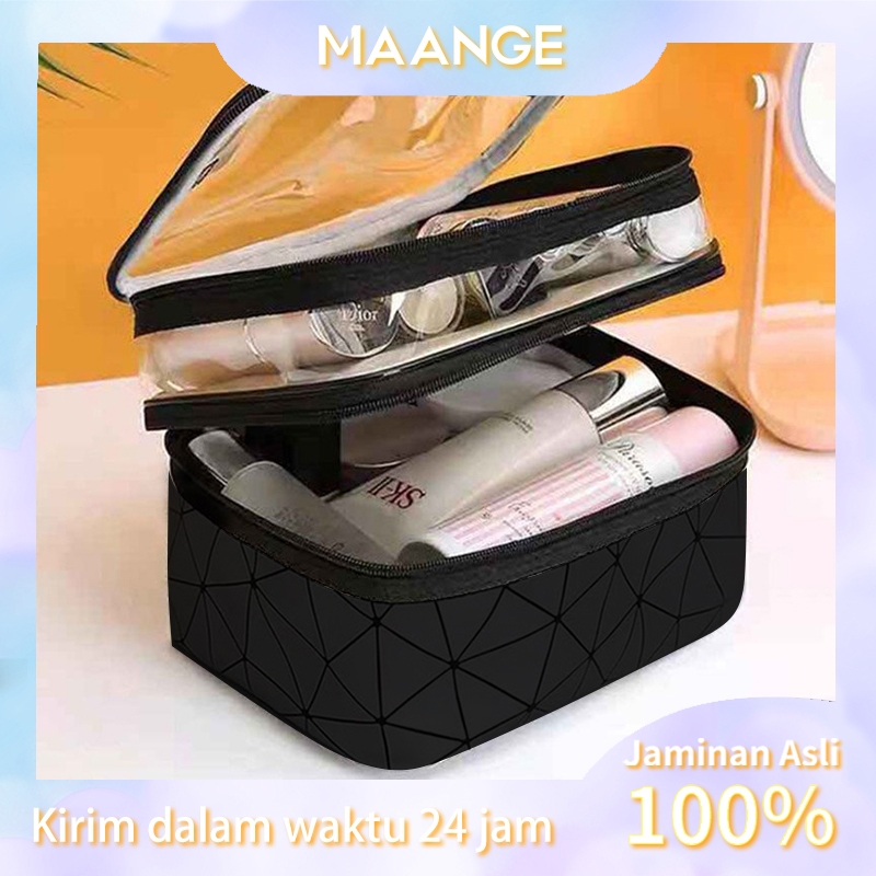 Jual MAANGE Tas Makeup Lapis Kapasitas Besar Portabel Tas Kosmetik