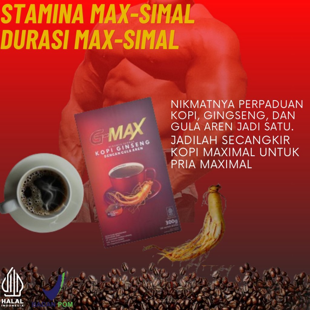 Jual Kopi Gmax Untuk Meningkatkan Stamina Gairah Sex Pria Original Bpom