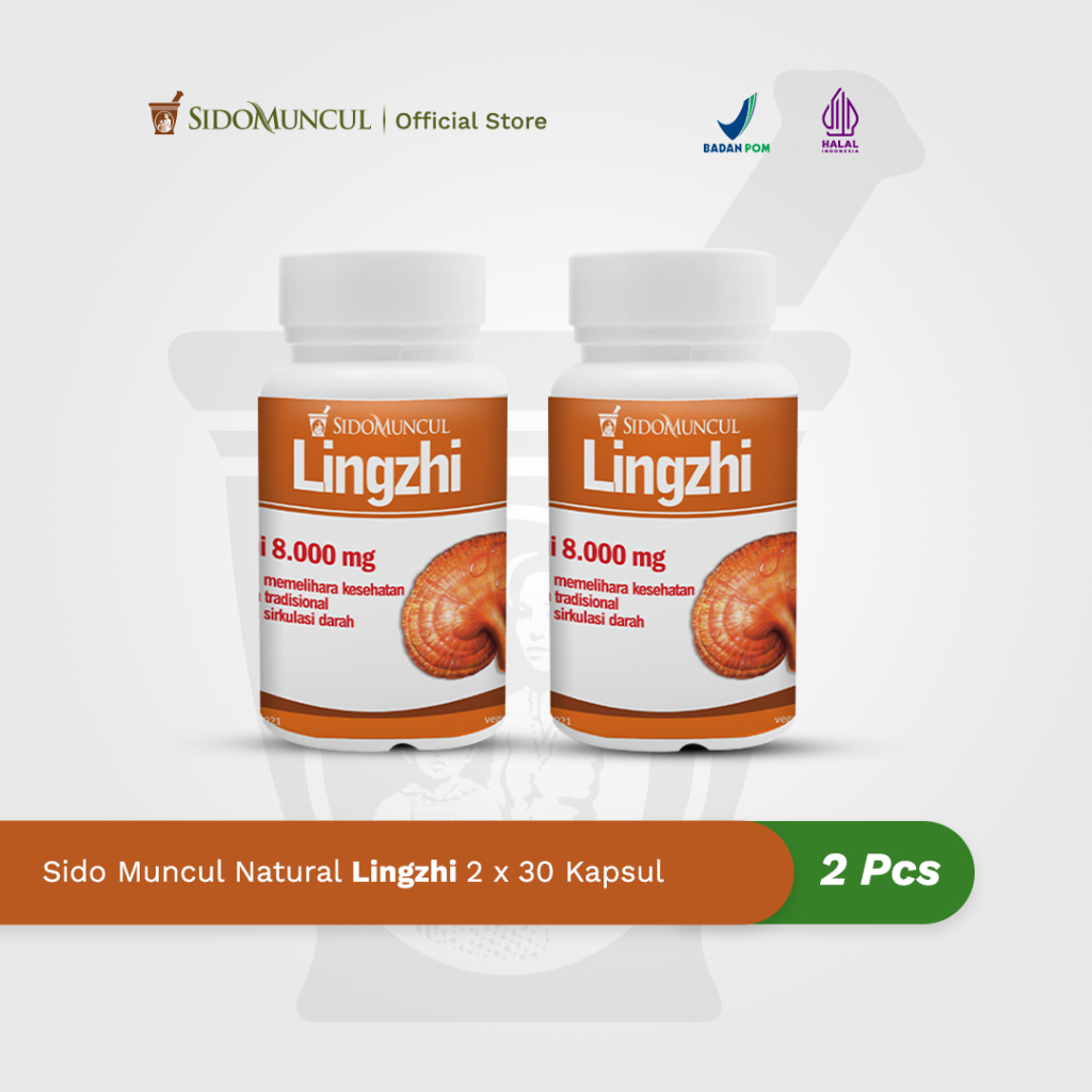 Jual Twin Pack Sido Muncul Natural Herbal Lingzhi Kapsul Membantu