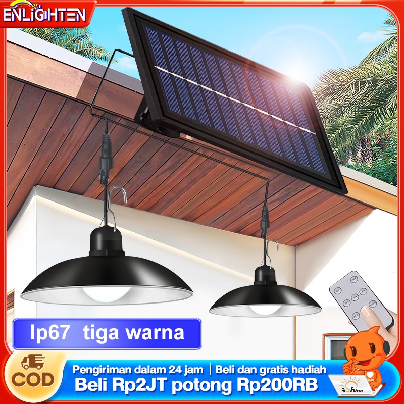 Jual 【Garansi 10 Tahun】Lampu Gantung Tenaga Surya Lampu Taman Set ...