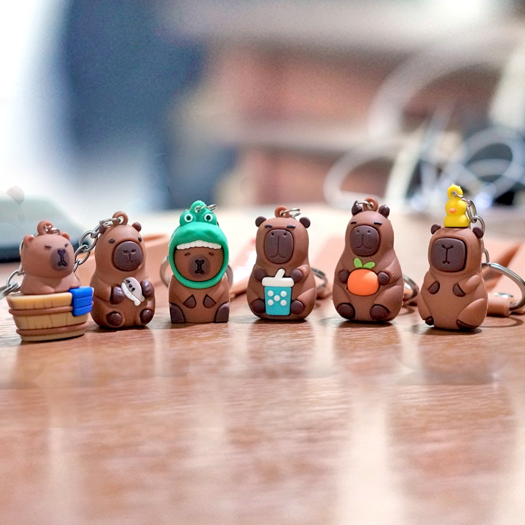 Jual Gantungan Kunci Capybara 1 Set Strap / Capybara keychain ...