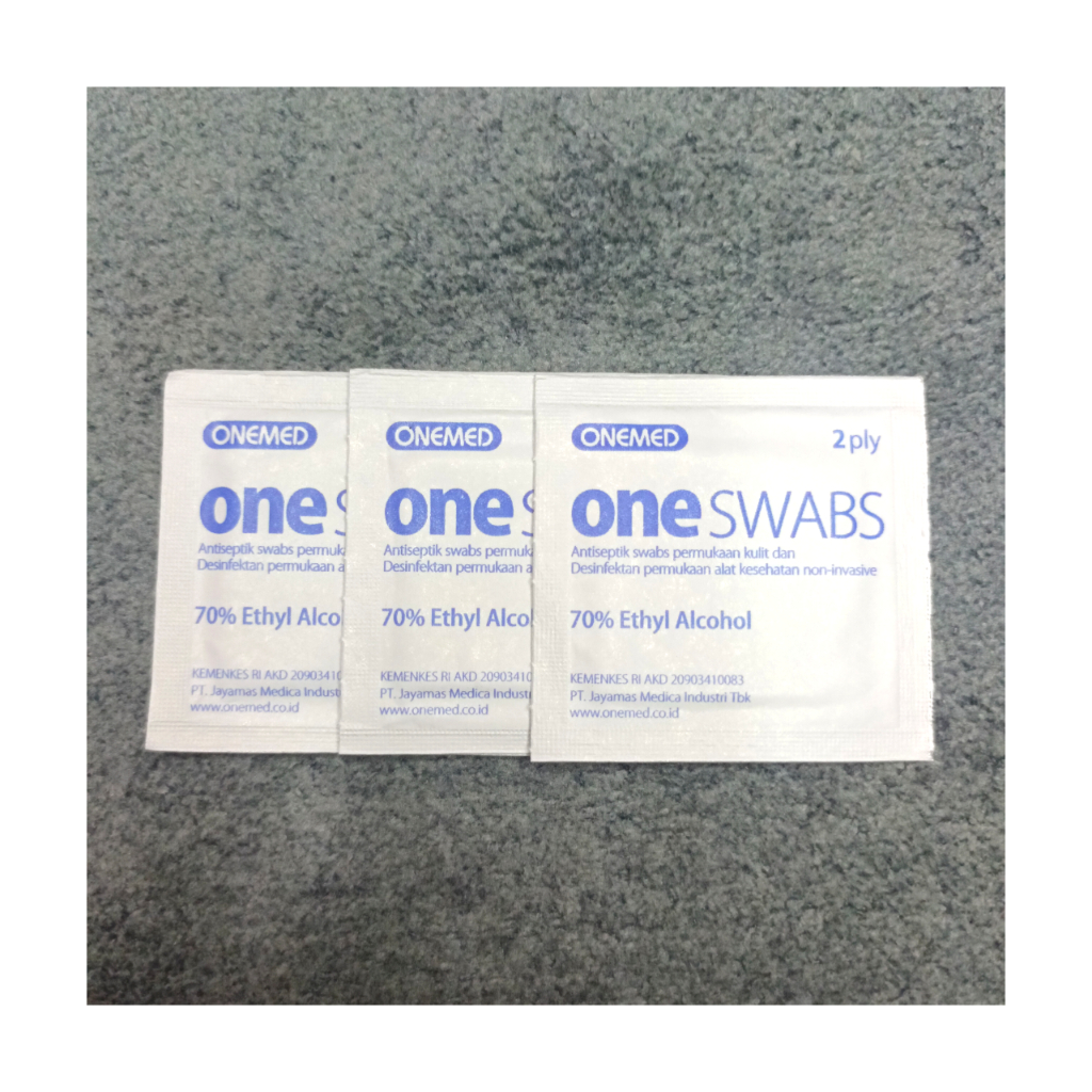 Antiseptik Swabs Alcohol Tissue Pembersih White Henna Nail Art