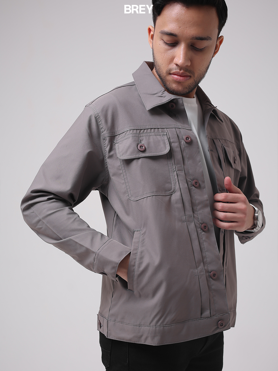 Jual BREY Jaket Pria Trucker Rex Jacket Original Premium | Shopee Indonesia