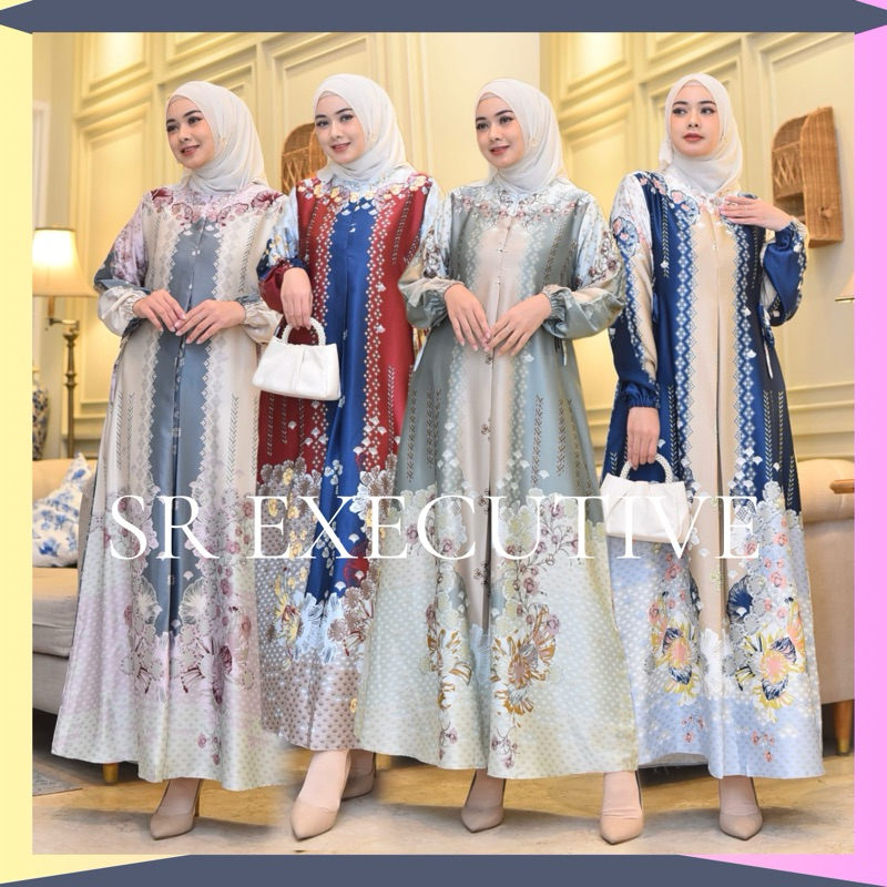 Jual Gamis Silk Premium Wanita Muslim Terbaru Kekinian Model Elegan
