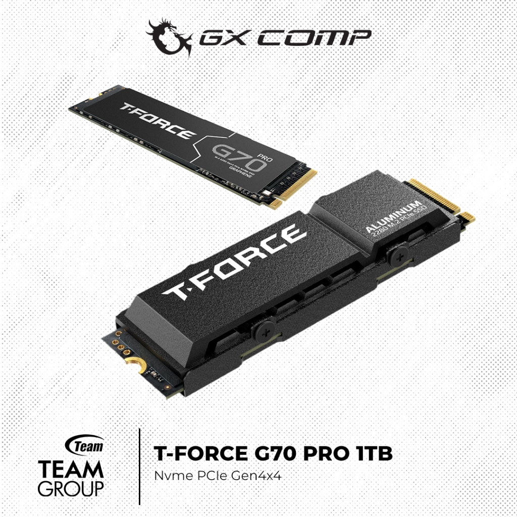 Teamgroup SSD 2280 T-FORCE G70 PRO 1TB PCIe Gen4x4 with NVMe