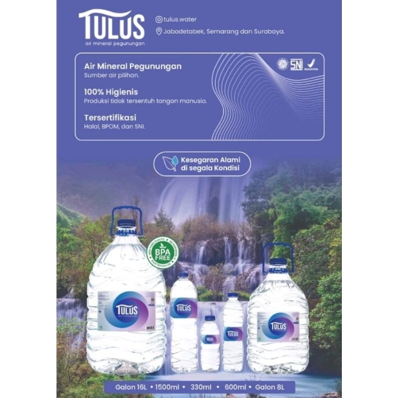 Jual Tulus Air Mineral Botol 600ml Dus (isi 24 Botol) | Shopee Indonesia