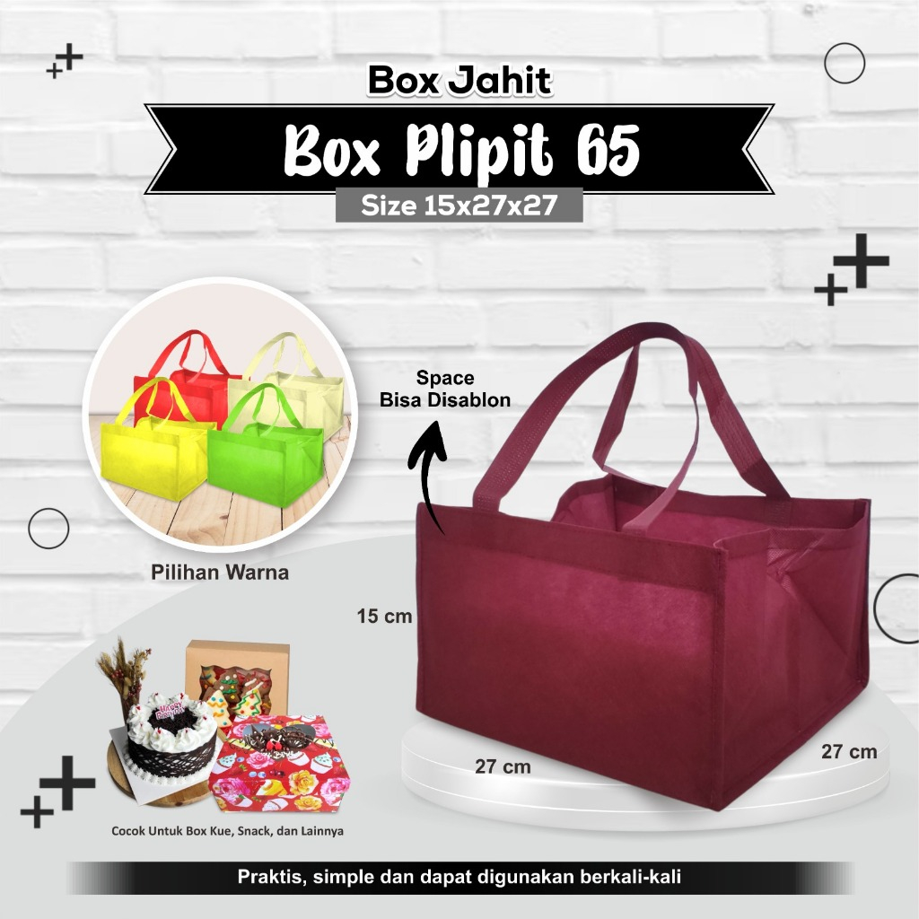 Jual Tas Cake Tas Bakery Tas Spunbond Tas Kotak Roti Tas Spunbond Polos ...