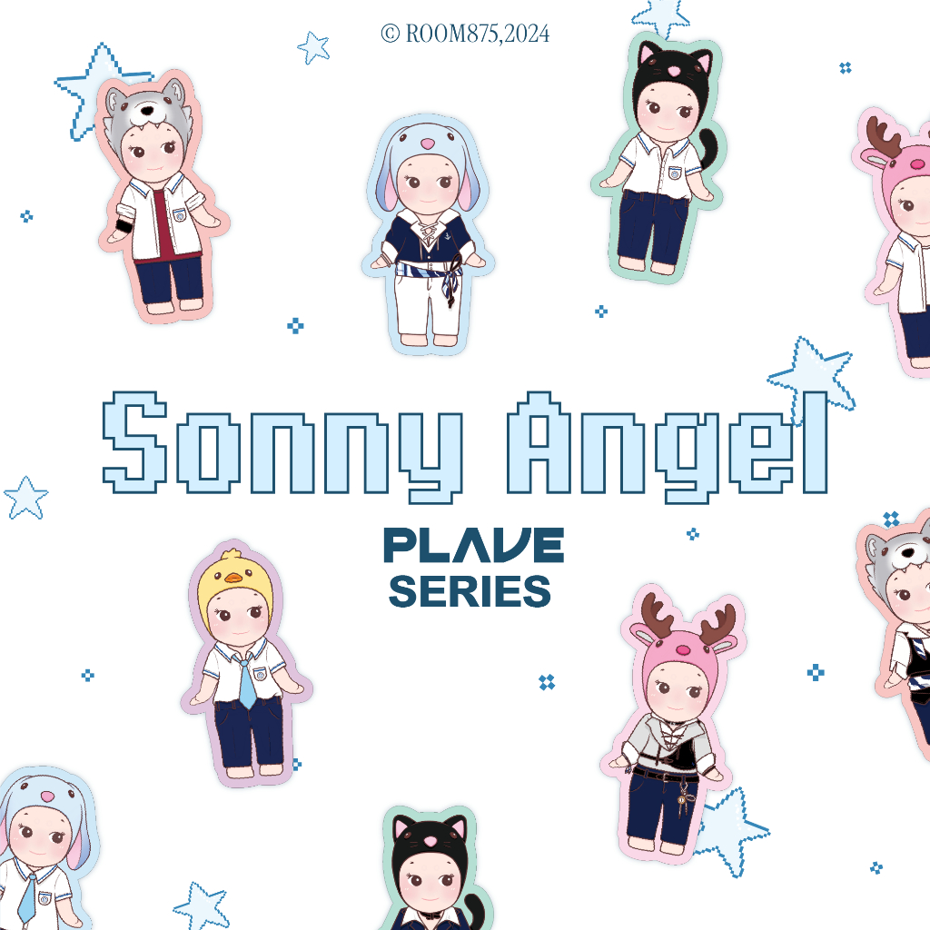 Jual [ROOM875] PLAVE x Sonny Angel Sticker Set (Way 4 Luv & The 6th ...