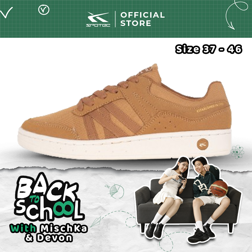 Jual Spotec Sneakers Tetra Sepatu Sneakers Pria Wanita - Coklat Tua ...