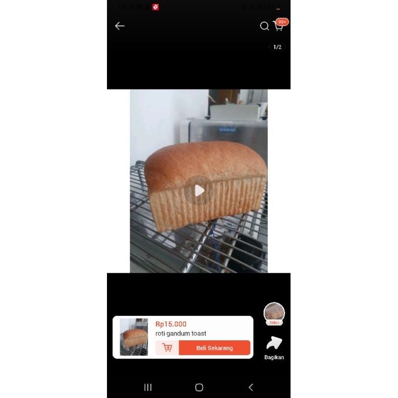 Jual roti tawar gandum / tawar sehat rendah gula | Shopee Indonesia