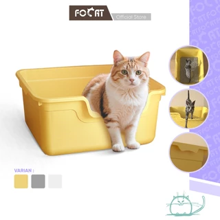 FOCAT Bak Pasir Kucing Anjing M19 Pet Litter Box Desain Terbuka Ukuran Besar/Toilet Kucing Anjing
