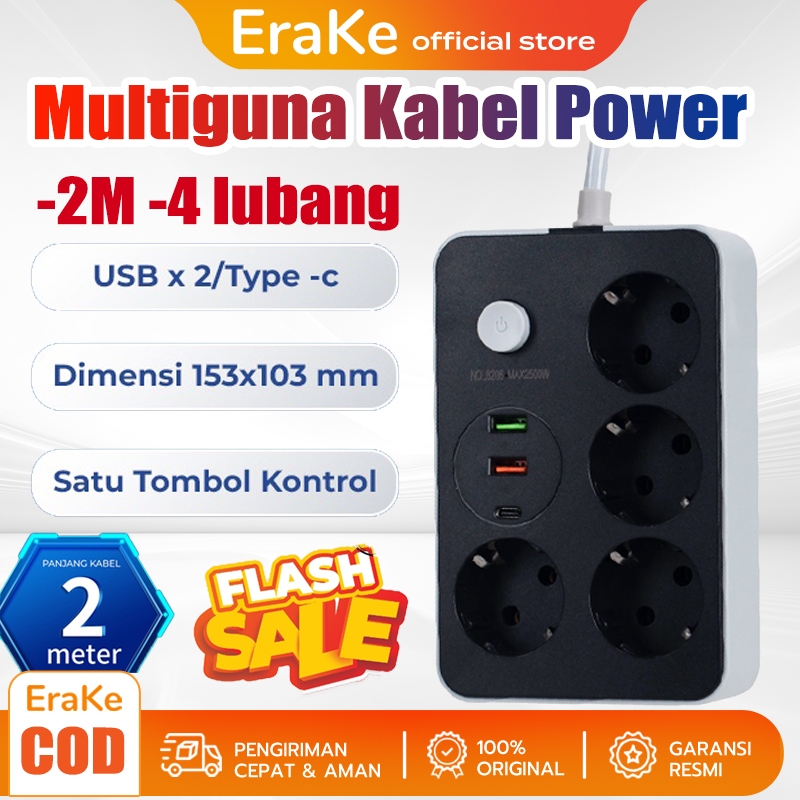 Jual Stop Kontak Colokan Multiguna Multifungsi Kabel Smart Power Socket ...