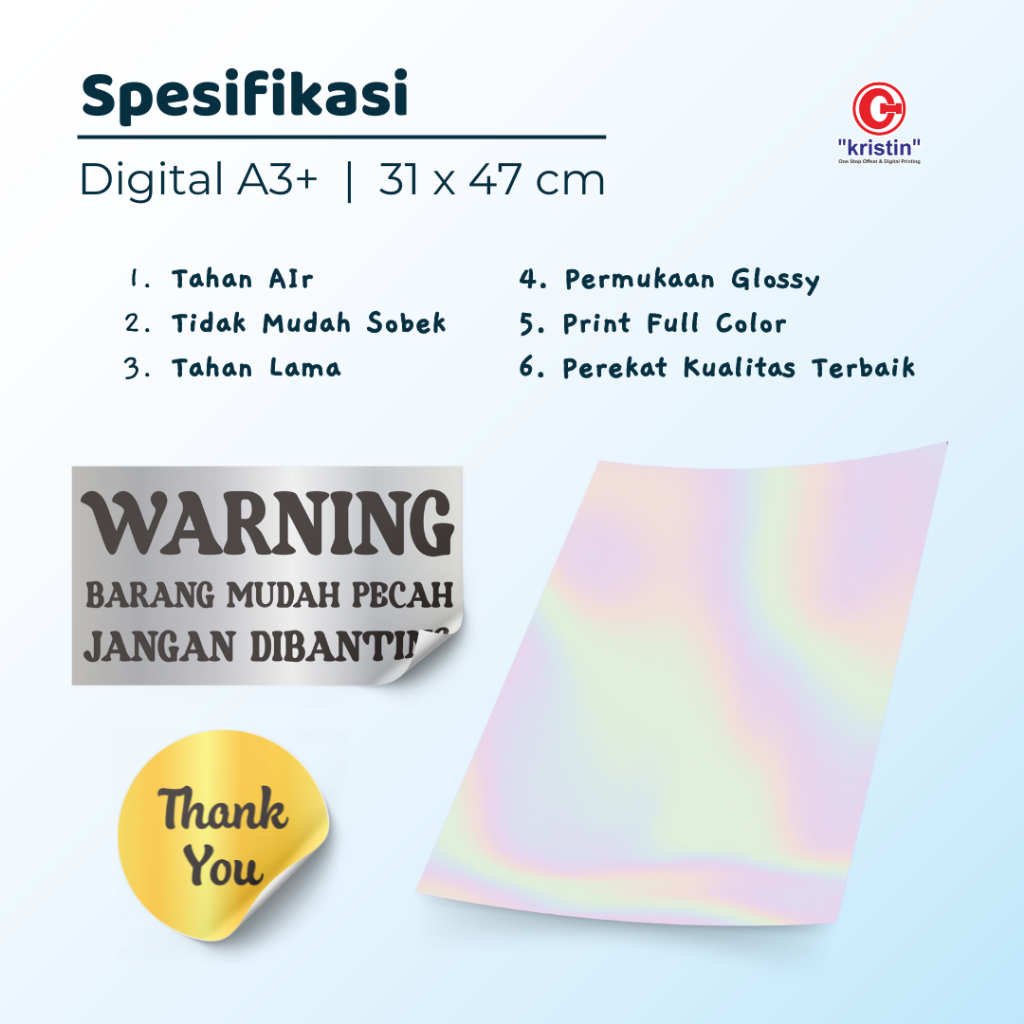 Jual CETAK STICKER VINYL GOLD / EMAS A3+ | Shopee Indonesia