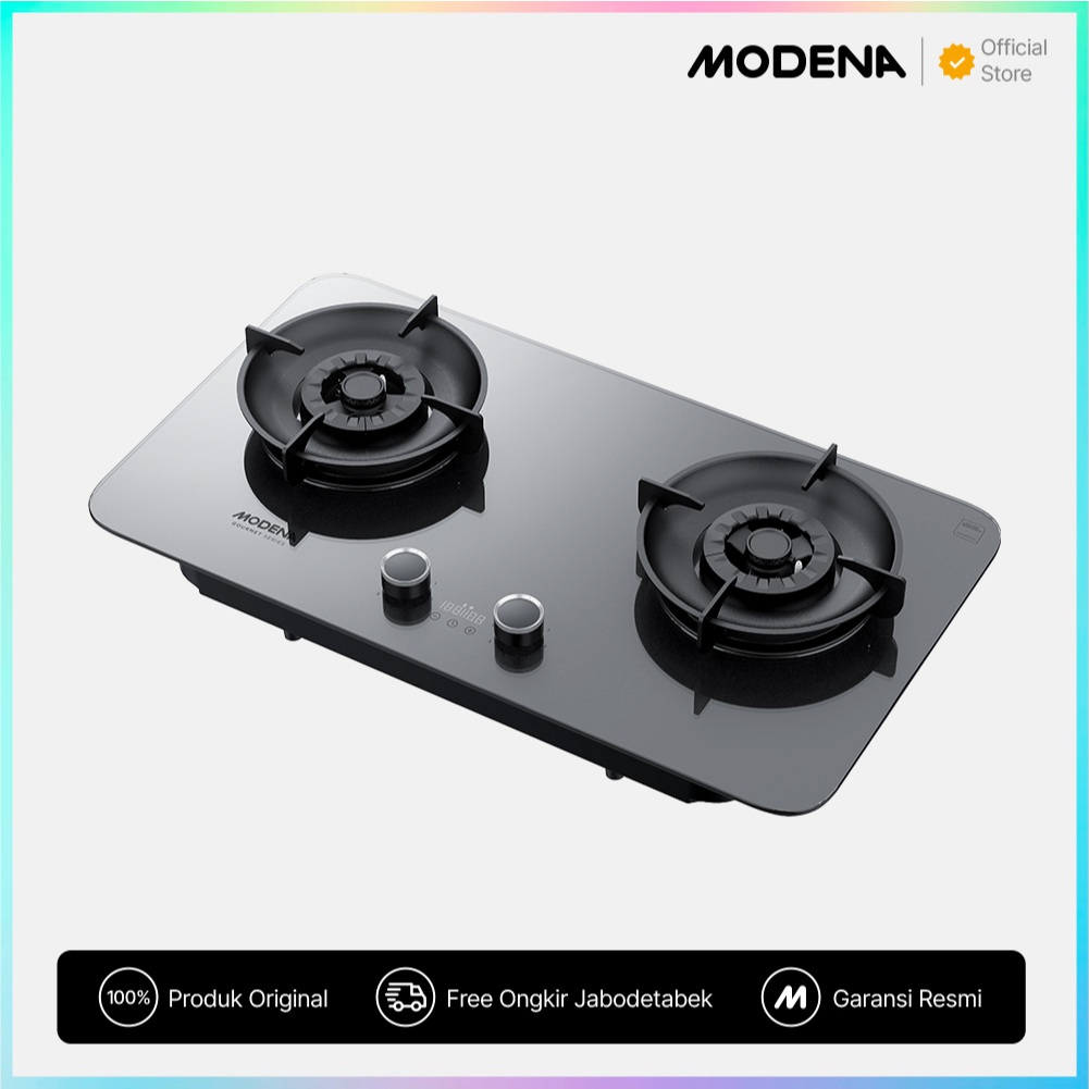 Jual MODENA Gourmet Built-in Gas Hob 70cm 2 Burner Mix Brass - BH 8725 ...