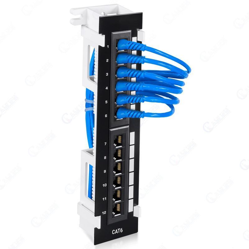 Jual Management Rack Server Patch Panel 12 Port Cat6 10inch 1U Patch ...
