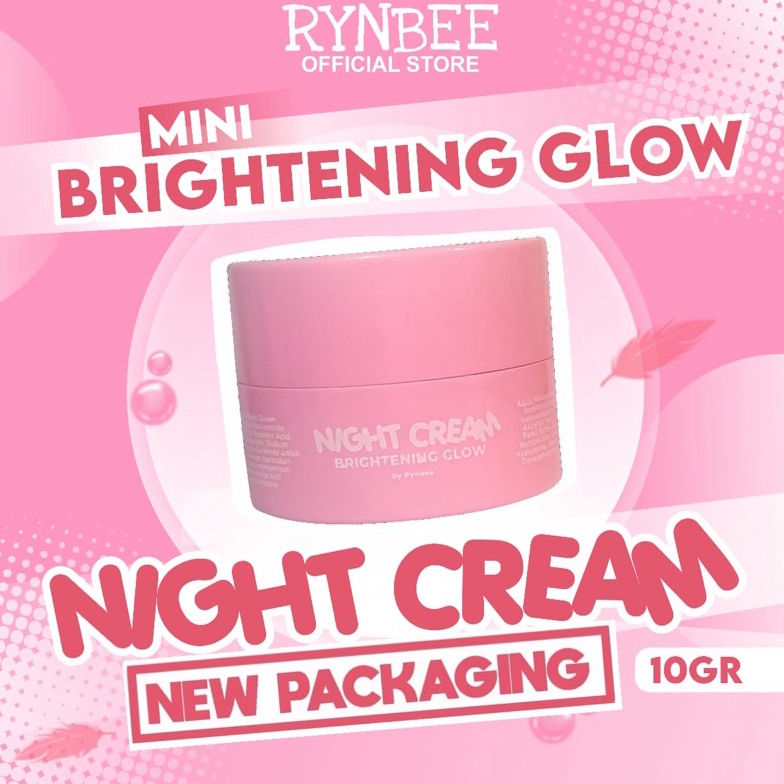 Jual KODE I12F Mini Brightening Glow Night Cream By Rynbee 1gr | Shopee ...