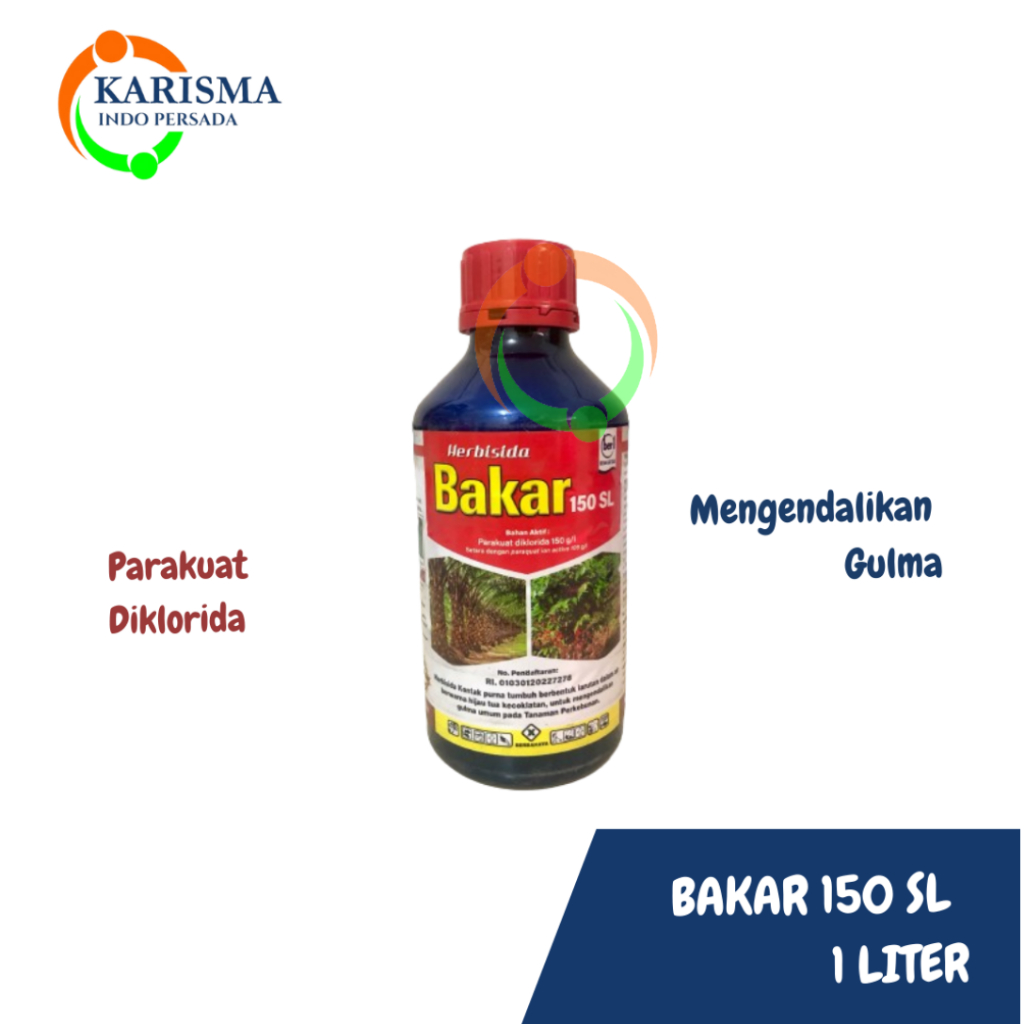Jual BAKAR 150 SL Obat Rumput Basmi Rumput Liar dan Ilalang - 1 LITER ...