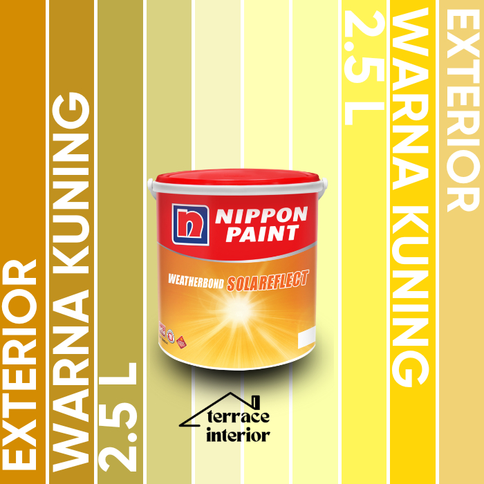Jual Cat Tembok Exterior Solareflect Nippon Paint Warna Kuning 2.5 L ...