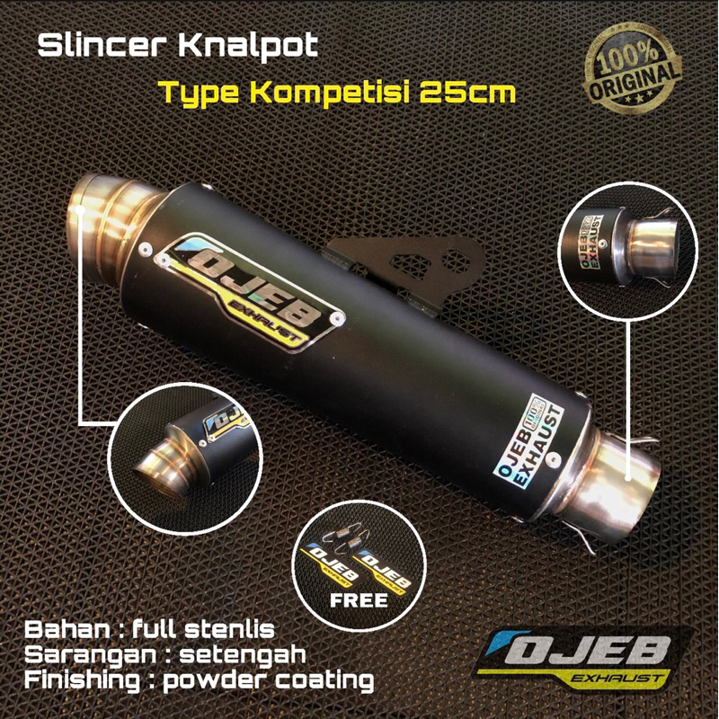 Jual SLINCER RACING BLACK SERIES TYPE KOMPETISI ORIGINAL OJEB EXHAUST ...