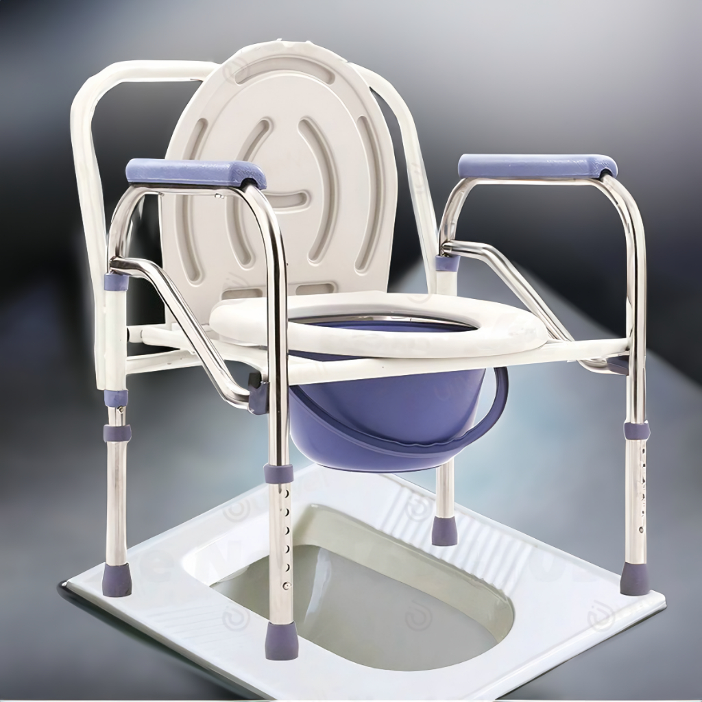 Jual Kursi Toilet FS810 ONEMED Commode Chair / Kursi BAB Alat Bantu BAB ...