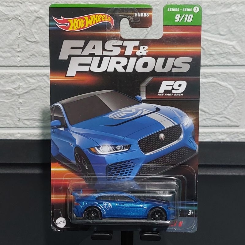Hot Wheels 1/64 - Fast & Furious Full Force - Jaguar XE SV Project 8 - Bleu - Neuve En Boîte