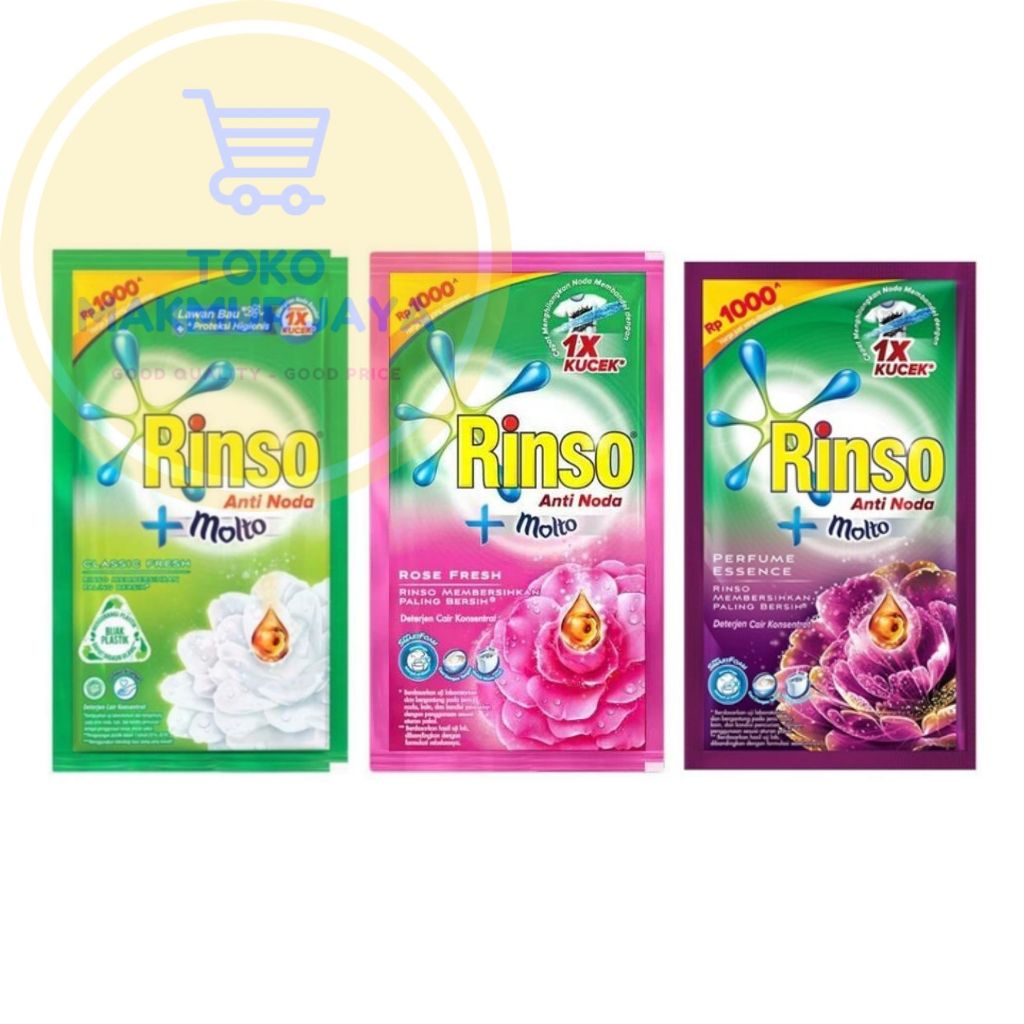 Jual RINSO LIQUID DETERGEN RENTENG (isi 12 pcs) | Shopee Indonesia
