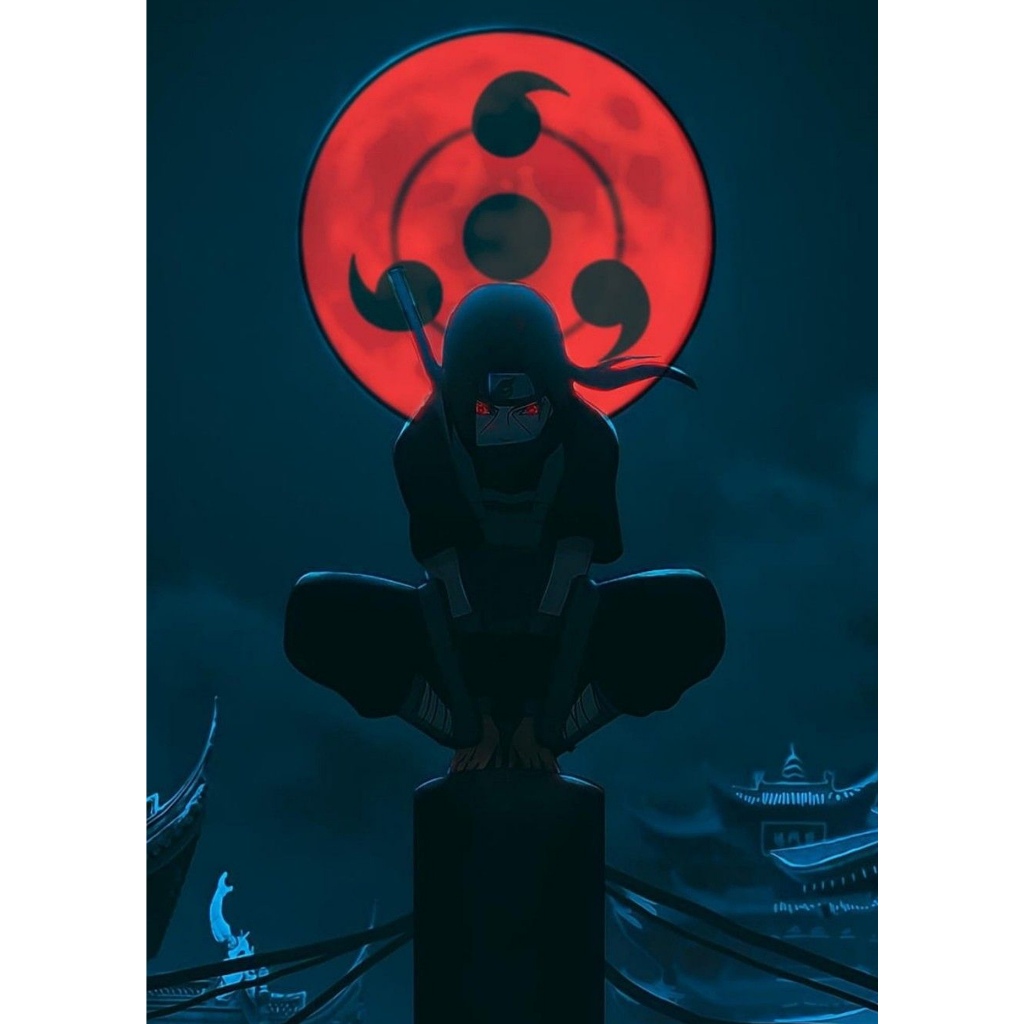 Jual A&M Poster Kayu Uciha Itachi Hiasan Dinding Dekorasi Kamar I