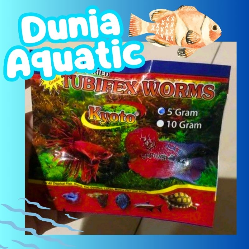 Jual CACING KERING TUBIFEX MAKANAN IKAN PAKAN IKAN FISH FOOD DRIED ...