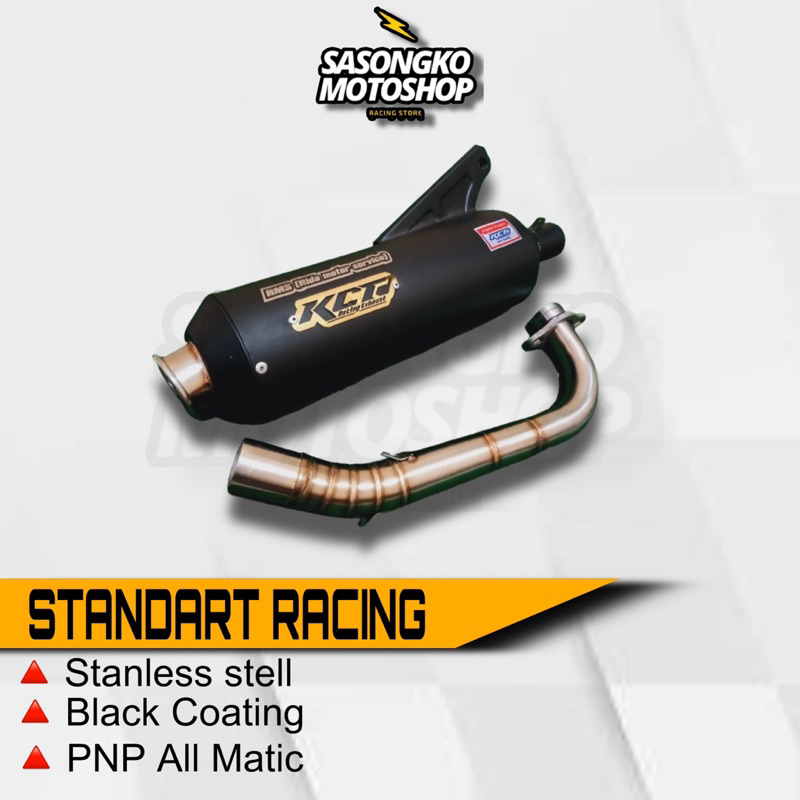 Jual KNALPOT STANDART RACING ORIGINAL KCT RACING UNTUK ALL MATIC MIO ...